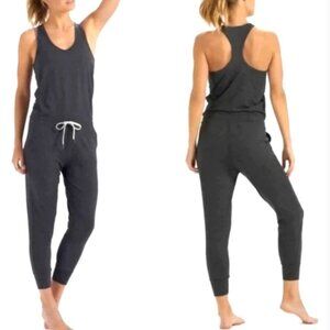 Vuori Lux Jogger Jumpsuit - Dark Heather Grey (Size M)